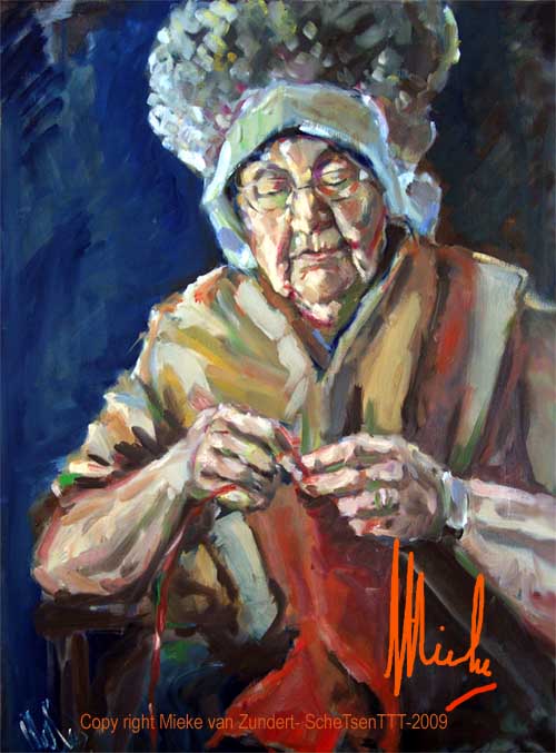 geschilderd door Mieke van Zundert